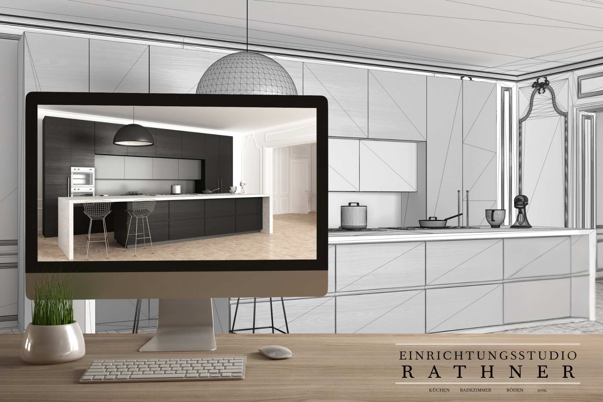 3D Küchenplanung Beispiel