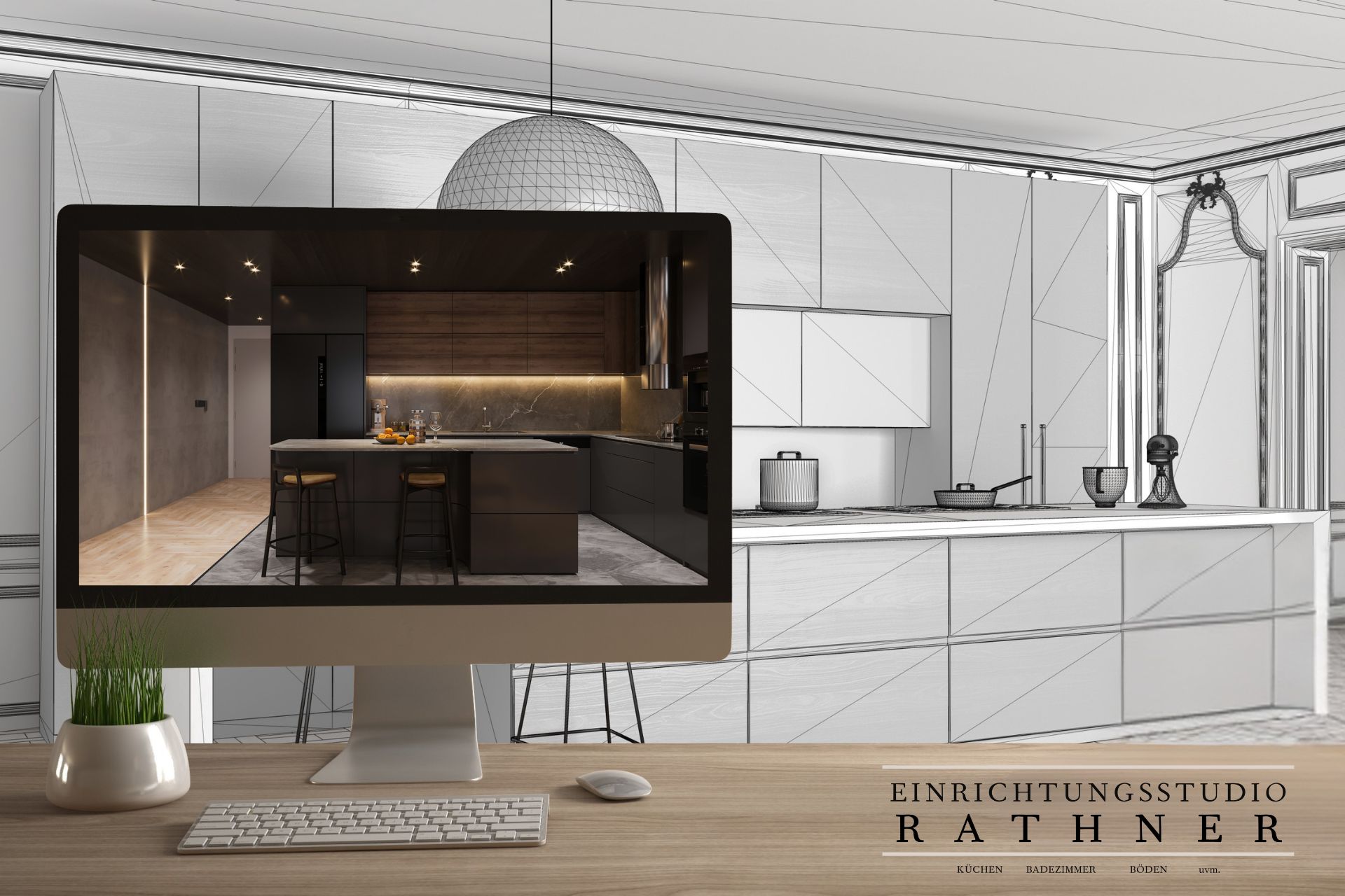 3D Küchenplanung Beispiel